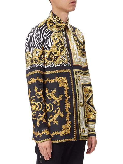 versace inspired silk shirts 4x cheap|Versace silk shirts for cheap.